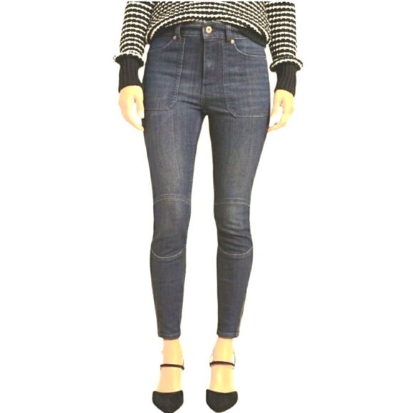 Pilcro and the Letterpress High-Rise Denim Moto Legging zip ankle size 28 - Picture 16 of 16